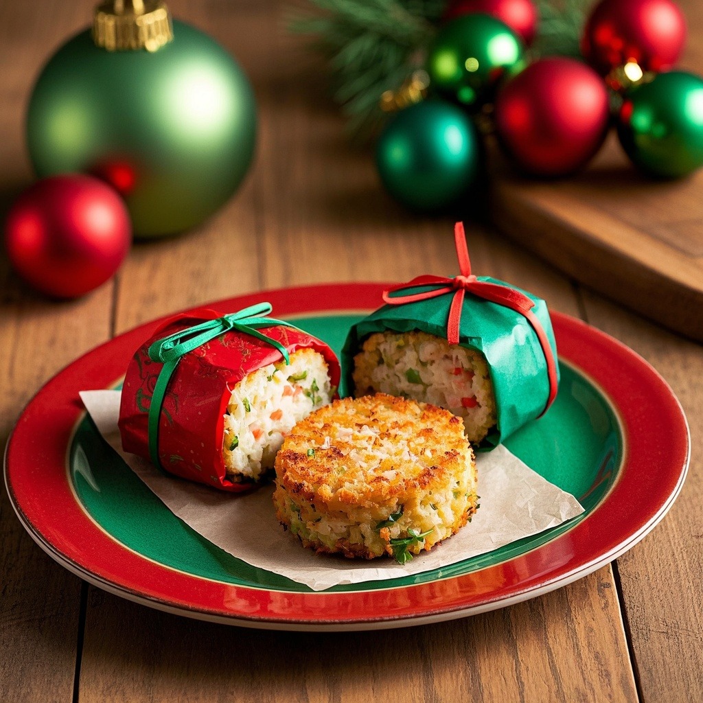 Festive Crab Cakes with a Holiday Twist