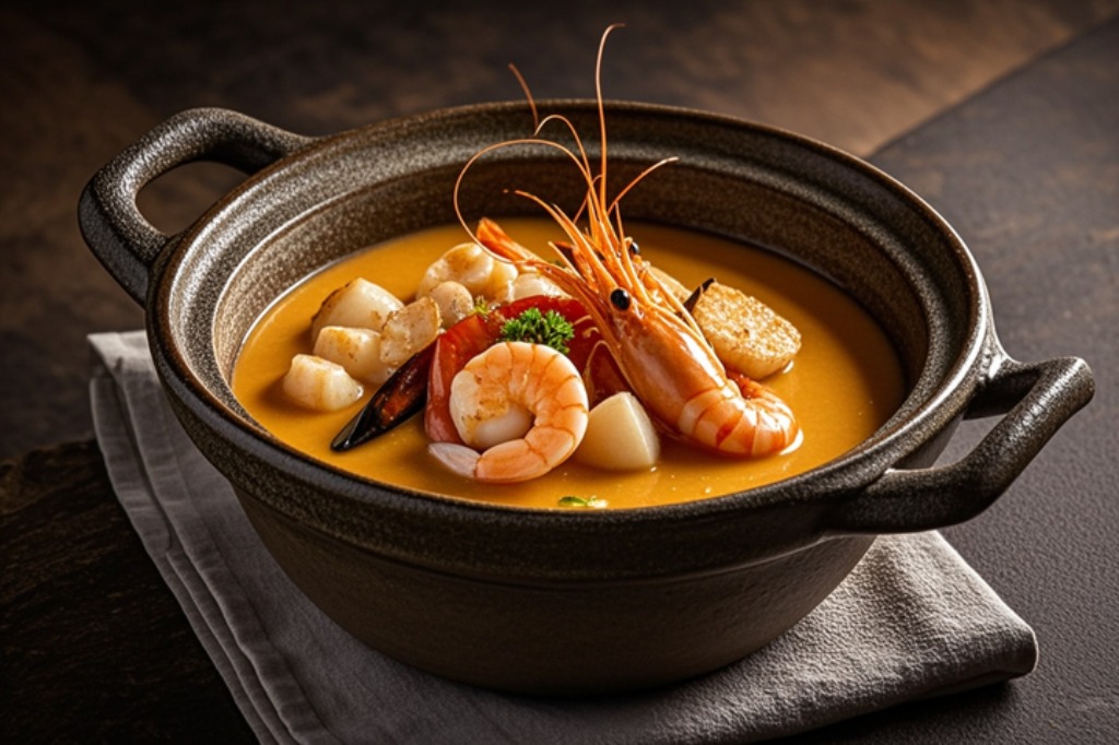 Rich Seafood Bisque Bowl