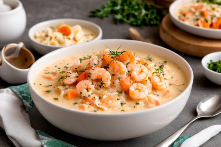 Creamy Crab and Shrimp Seafood Bisque