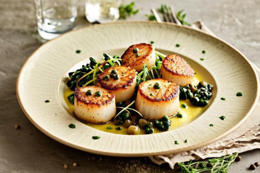 Pan-Seared Scallops